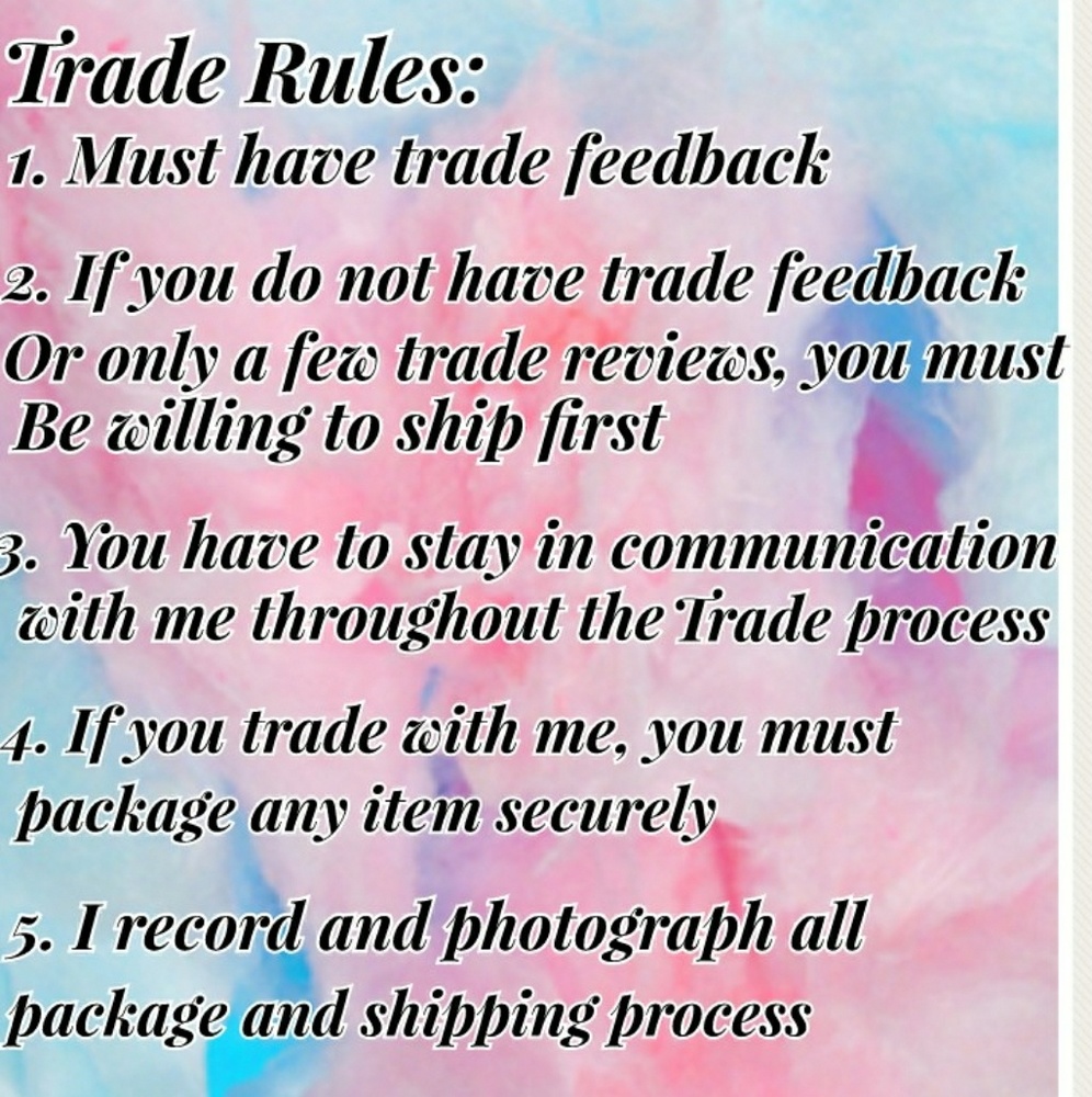 ❤TRADE RULES ❤